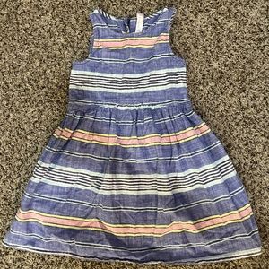 Striped Cherokee Girls Tank Dress, Size 6/6X